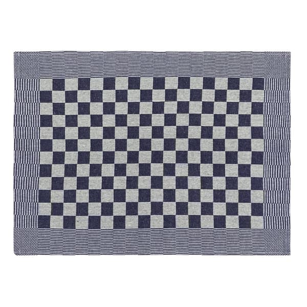 Kökshanddukar 10 st blå och vita 50x70 cm bomull