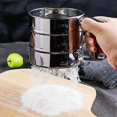 Mjölsikt av rostfritt stål