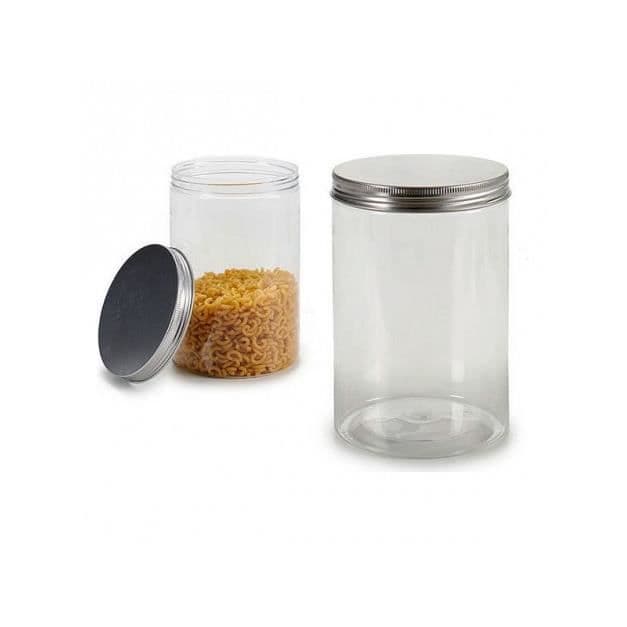 BigBuy Home - Köksredskapsburk i aluminium i plast (10 x 15 x 10 cm)