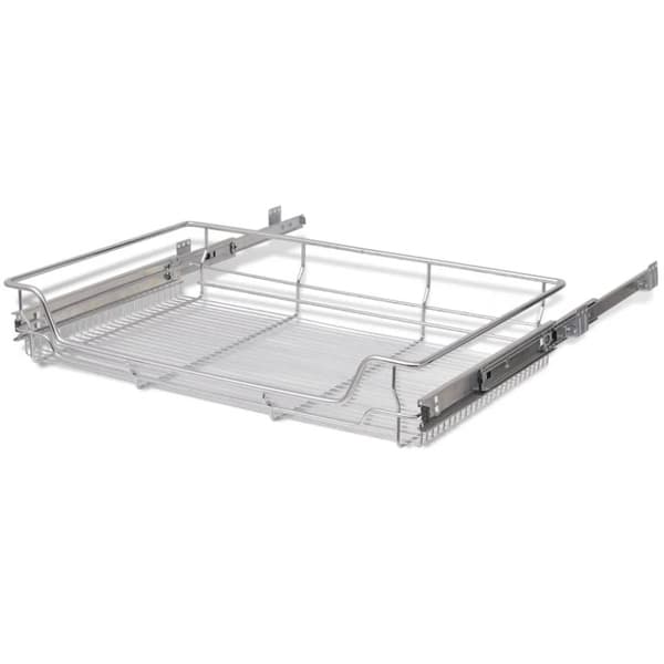 vidaXL Utdragbara trådkorgar 2 st silver 800 mm -  Hållare för köksgeråd