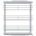 Pikkukuva 5 / 11: 2-kerroksinen ulosvedettävä keittiöhylly hopea 47x15,5x55,5 cm - Keittiön Ritiläkori - Keittiön Ritiläkorit - Home & Living