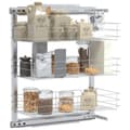 Miniatyrbillede 4 af 11: Udtrækskurv til køkkenskab tre lag 47x25x56 cm sølv - Trådkurv - Trådkurve - Home & Living