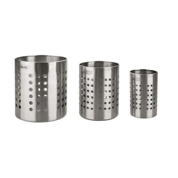 Redskapshållare - Rostfritt stål - 6 cm - Höjd 10,5 cm - Modern design - Kökstillbehör