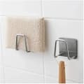 Miniatyrbild 3 av 4: Spongehållare med självhäftande baksida - HobbyTech - Rostfritt stål - 5-pack - Hållbar - Lätt att rengöra