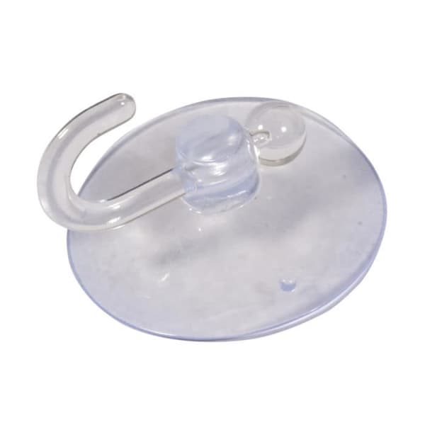 Sugkopp med krok 15mm, sugkopp 40mm ø, flikpåse 4 st