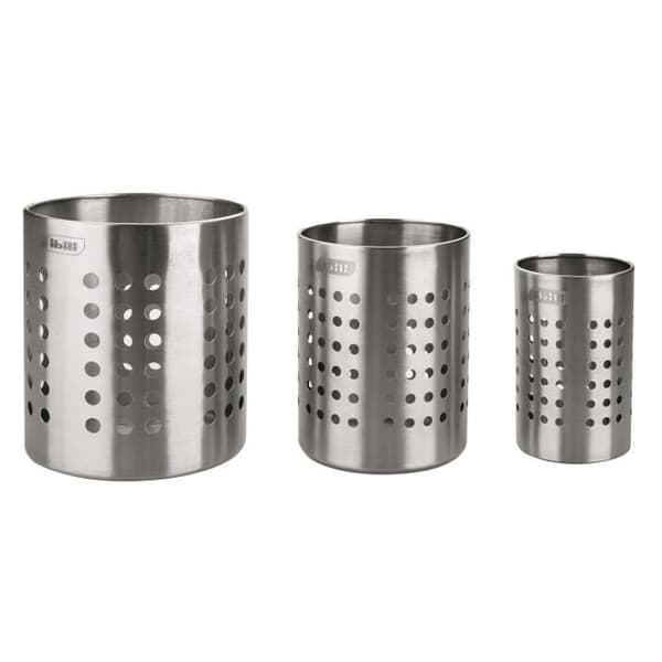 Redskapshållare - Rostfritt stål - 10 cm - Höjd 12 cm - Modern design - Kökstillbehör