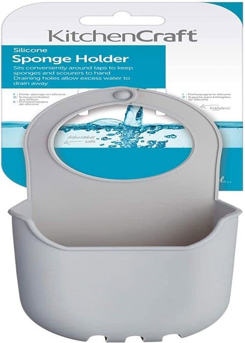 Svamphållare - Kitchen craft tvålkopp - KCTAPSTORE - Kitchencraft svampdispenser, Silikon, Vit