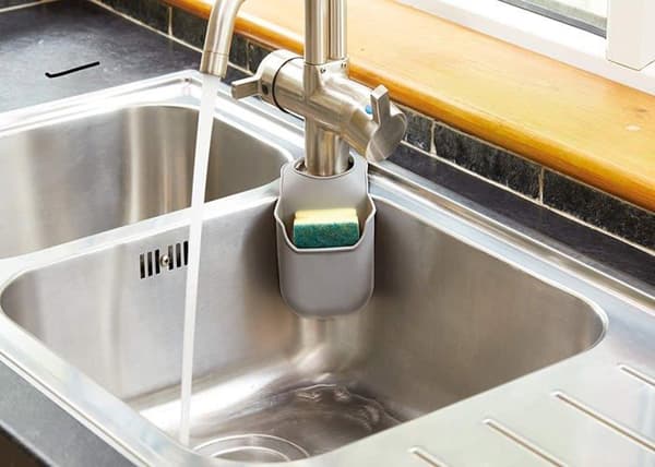 Svamphållare - Kitchen craft tvålkopp - KCTAPSTORE - Kitchencraft svampdispenser, Silikon, Vit