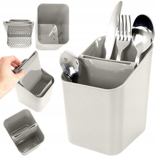 Bestickningsområde - Ej specificerat - Asgrå - Plast - 14x11,5x16 cm - Lätt och praktiskt
