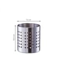 Miniatyrbild 2 av 4: Köksredskapsbehållare - Inox - Silverfärgad - 13,5 cm i höjd - 12 cm i diameter - 4 fötter