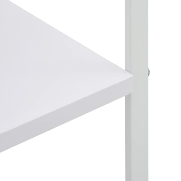 Hylla för mikrovågsugn vit 60x39,6x123 cm konstruerat trä