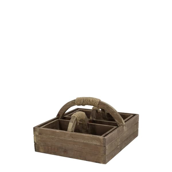 Trälåda med handtag set med 3 st Chic Antique
