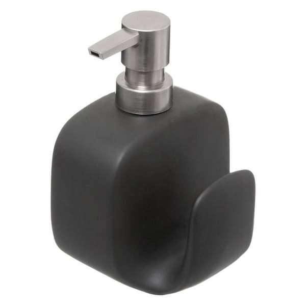 5five - displayer för tvål med svamp 400ml svart