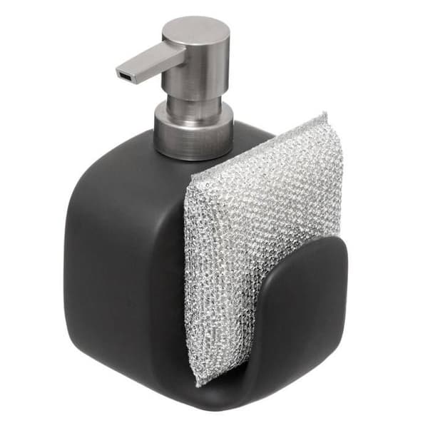 5five - displayer för tvål med svamp 400ml svart