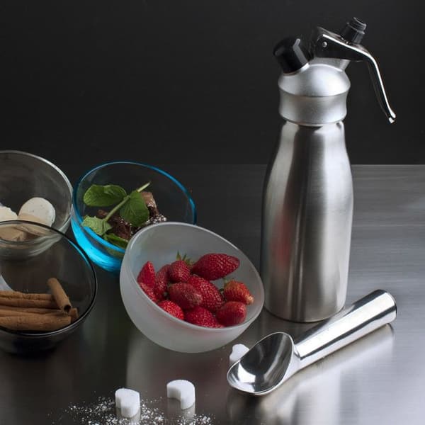 Grädde siphon Symphonie 0,5L - rostfritt stål, aluminium