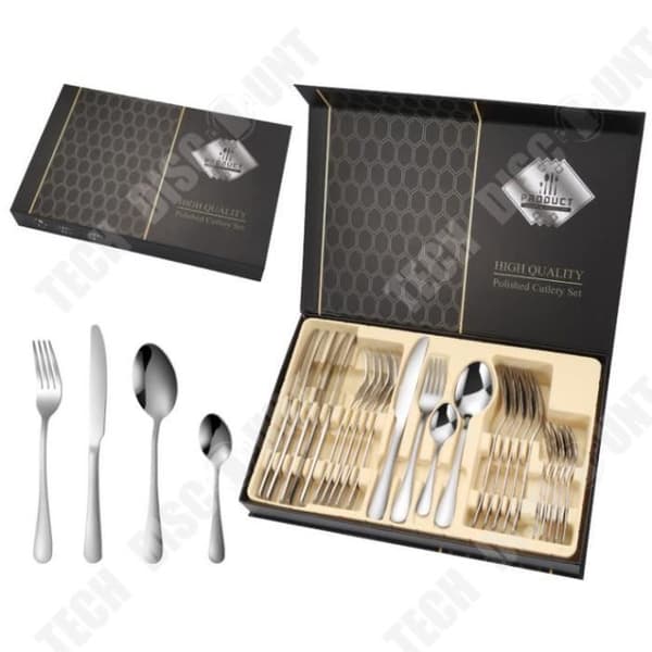 TD® 24-delat ädelt och elegant presentset för västerländska bestick