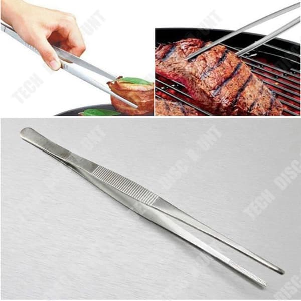 TD® 30 cm-12 tum kök rostfritt stål grill specialpincett förtjockad rostfri pincett