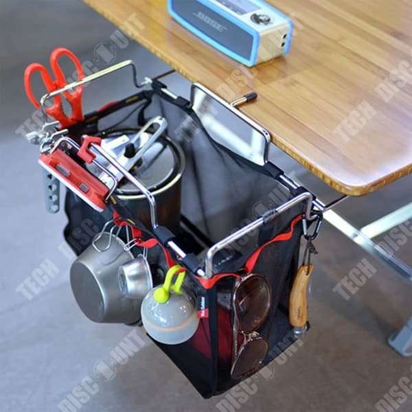 TD® Wire Storage Net Rack Utomhuscamping Bärbar förvaringsväska BBQ Tool Kit Diverse Net Set