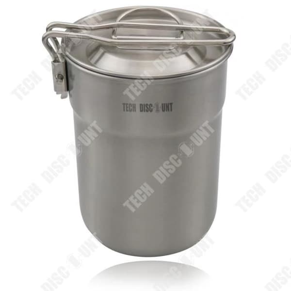 TD® 304 mugg i rostfritt stål Utomhuscamping Bekväm kaffekopp 1L lätt ångbåt hopfällbart handtag campingvattenkopp