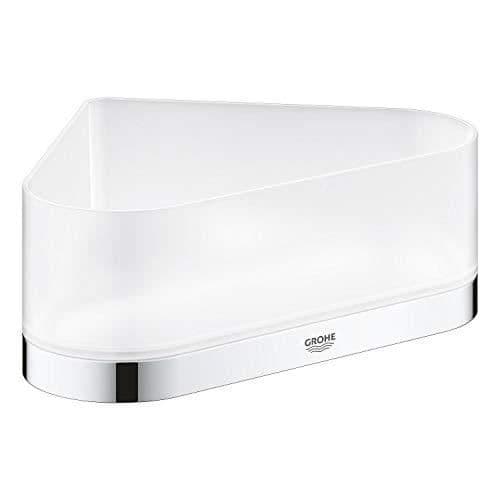 Hörnsåpebehållare - GROHE - 41038000 - Rostfritt stål - Stöd ingår - Modern design