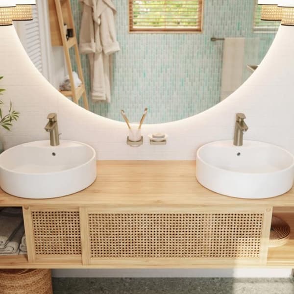 HANSGROHE AddStoris tvålkopp i borstad brons - Huvudfärg: Vit - Material: Metall, Glas