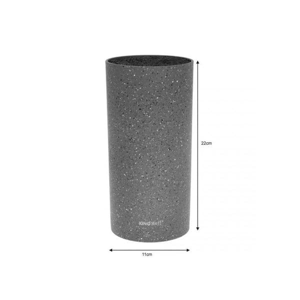 Universellt knivställ - KINGHOFF - KH-1249 - 22cm - Modern design - Svart plast