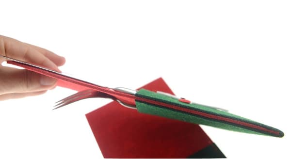 Bestickfodral till julfesten, 4 st