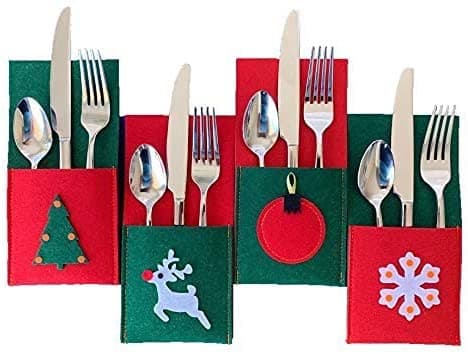 Bestickfodral till julfesten, 4 st