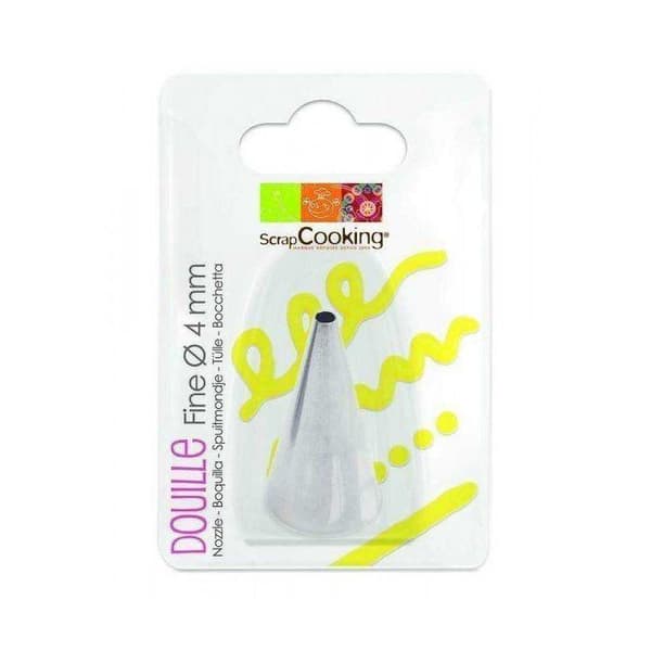 Rostfritt bakverksmunstycke - Fin Ø 4mm