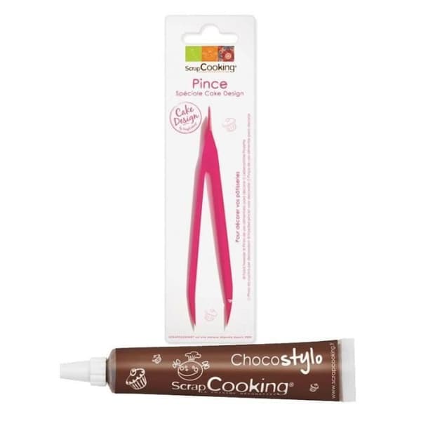Bakningspincett - ScrapCooking - Dekoreringspincett - Chokladpenna - Söt dekoration - 20g
