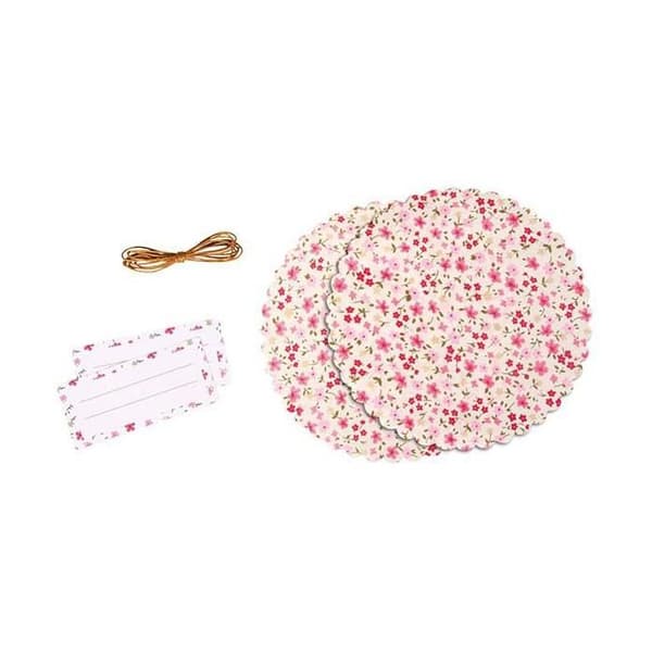 Set dekorativ för syltburk Blommor