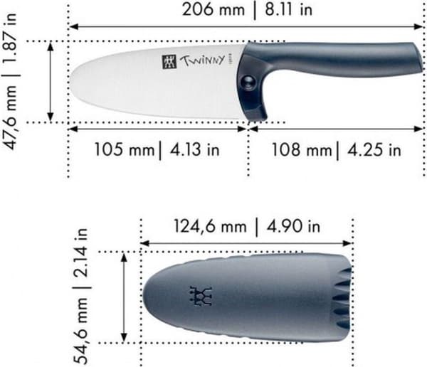 Kockkniv ZWILLING Twinny 36550-101-0 10 cm Blå