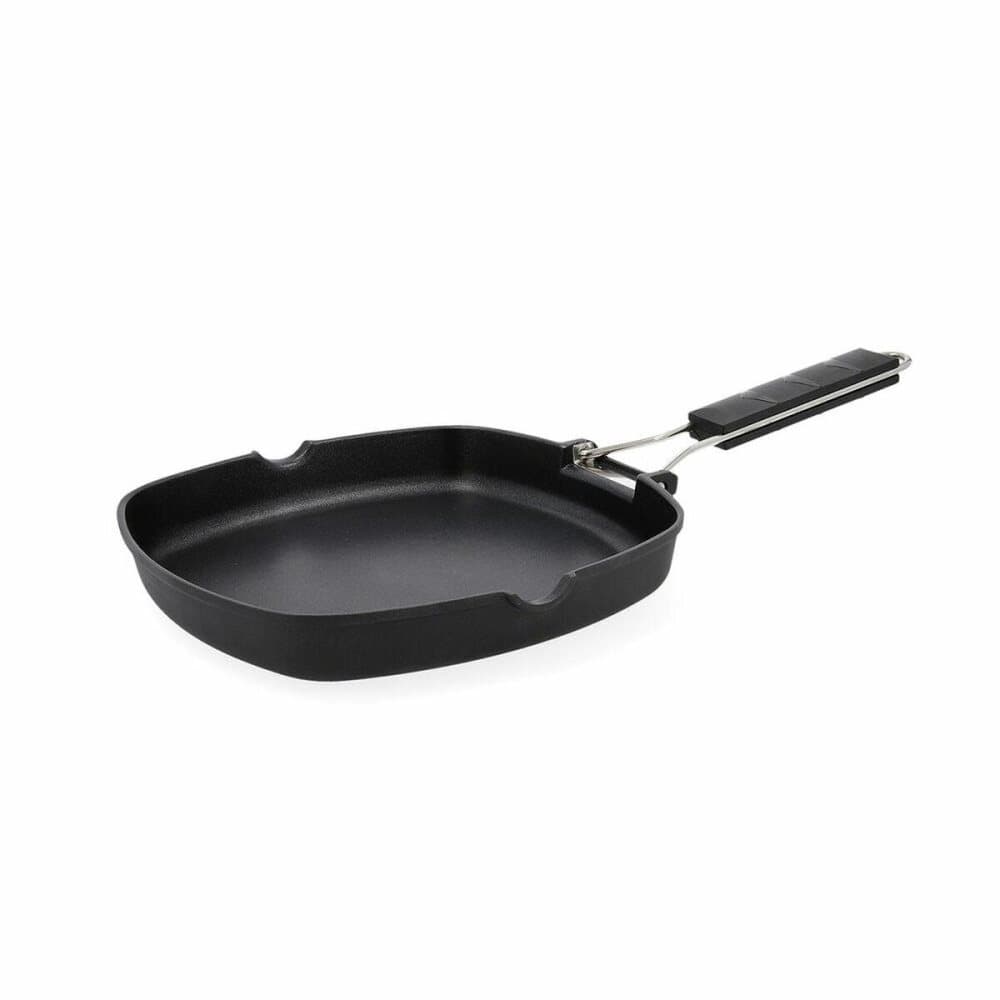 Slät stekpanna Quid Ebano Svart Metall (24,5 cm)