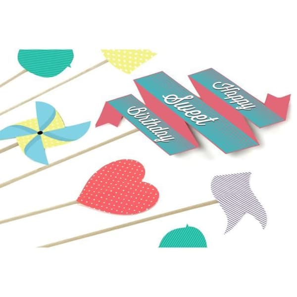 DOIY Tårtdekoration Sweet Cake Toppers Papper - DYCAKETSW