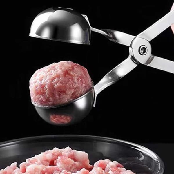 Lihapallon pihdit ruostumattomasta teräksestä - muodostavat täydelliset lihapullot
