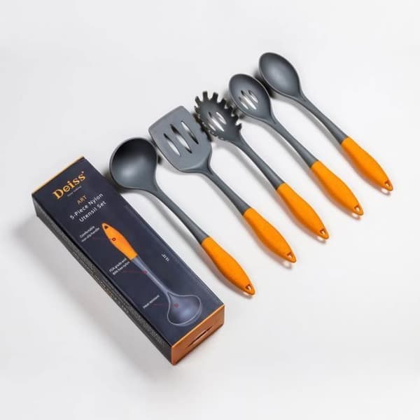 Deiss PRO 5-delad non-stick nylon köksredskap set