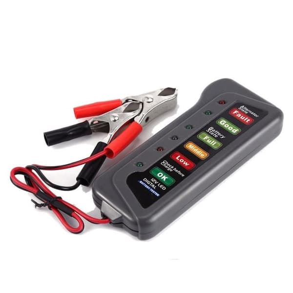Diagnosverktyg - Digital - ZJH80806884 - 12V - 6 LED - Bilbatteritestare