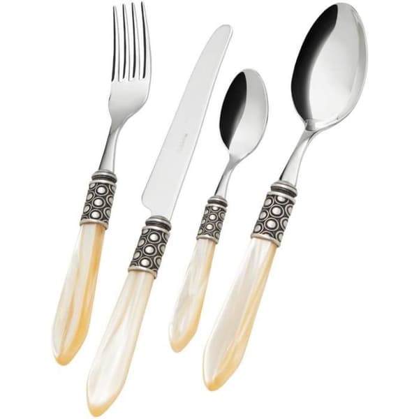 Casa Bugatti OTBAM-S1665 Set 49 optisk elfenbensåldrad silverhylsa