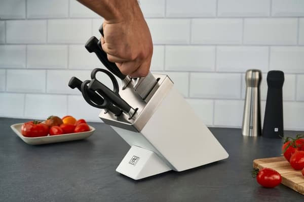 ZWILLING FOUR STAR 35148-207-0 køkkenkniv/bestikblok sæt 7 stk. Hvid