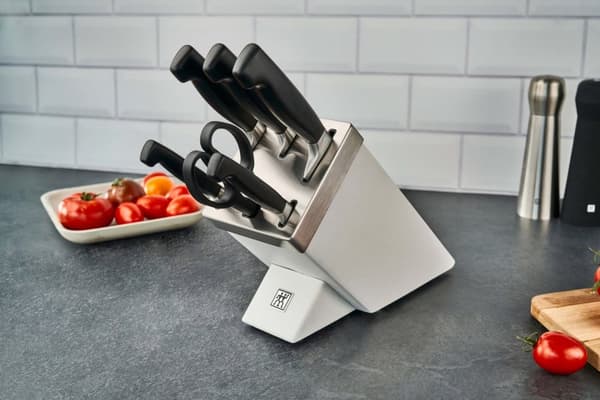 ZWILLING FOUR STAR 35148-207-0 køkkenkniv/bestikblok sæt 7 stk. Hvid
