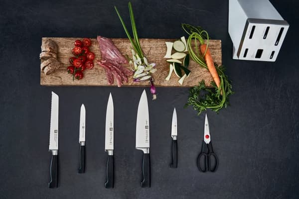 ZWILLING FOUR STAR 35148-207-0 køkkenkniv/bestikblok sæt 7 stk. Hvid