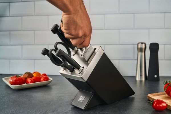 ZWILLING FOUR STAR 35145-007-0 kökskniv/bestickblock set 7 st. Svart