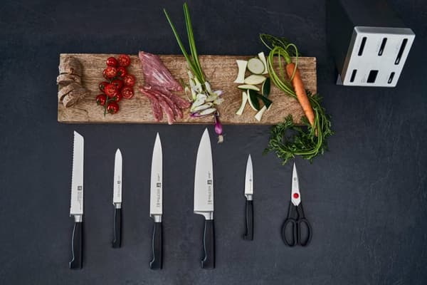 ZWILLING FOUR STAR 35148-507-0 køkkenkniv/bestikblok sæt 7 stk. Grå