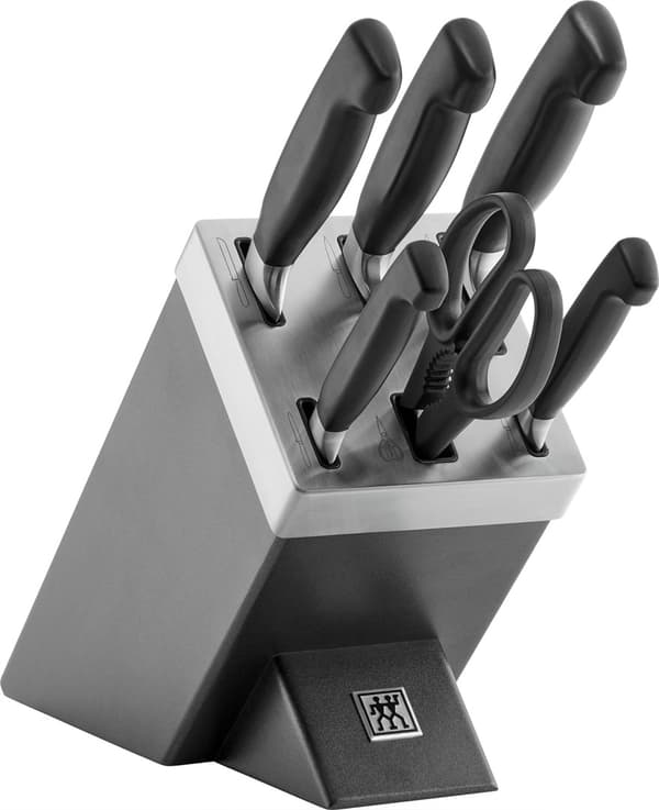ZWILLING FOUR STAR 35148-507-0 kökskniv/bestickblockset 7 st Grå
