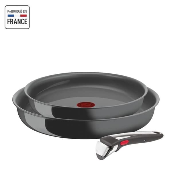 TEFAL INGENIO RENEW stekpanna Set med 3 st, Induktion, Non-stick keramisk beläggning, PFOA fri, Tillverkad i Frankrike L2619102
