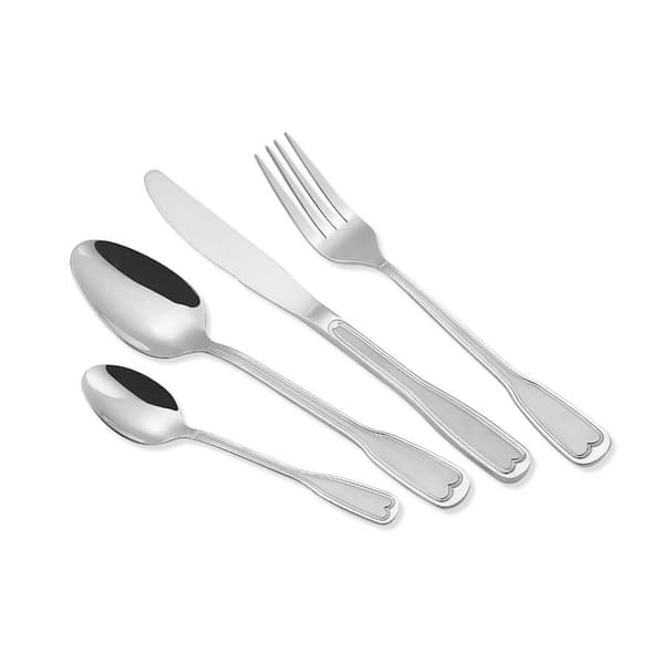 MAESTRO MR-1519-24 bestiksæt Rustfrit stål 24 stk. Sølv