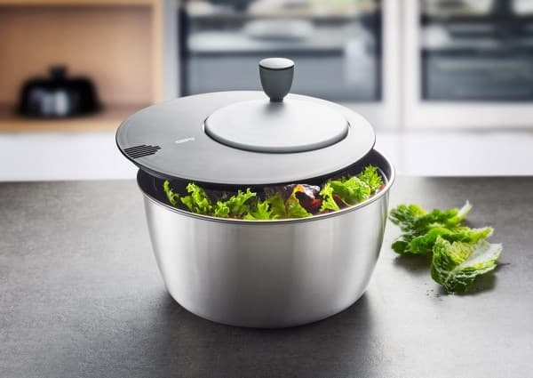 GEFU Rotare salatspinner Rustfrit stål Håndsving/håndtag