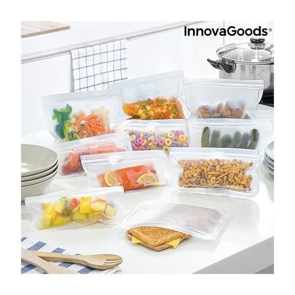 Andra kökstillbehör och redskap Fint set freco innovagoods återanvändbara matkassar 10 st.