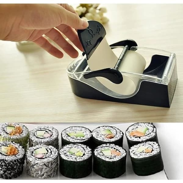 Easy Magic Rice Roll Sushi Maker Cutter Roller Kök DIY Matlagning Perfekt Magic Onigiri Sushi Tools [346]
