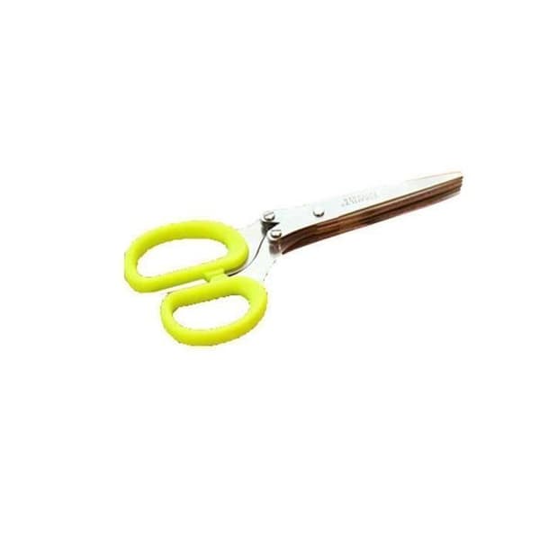 utanondo Rostfritt stål Blad Skär Strimla Sax 5 Sharp Ört Köksverktyg love4571 Aa22516